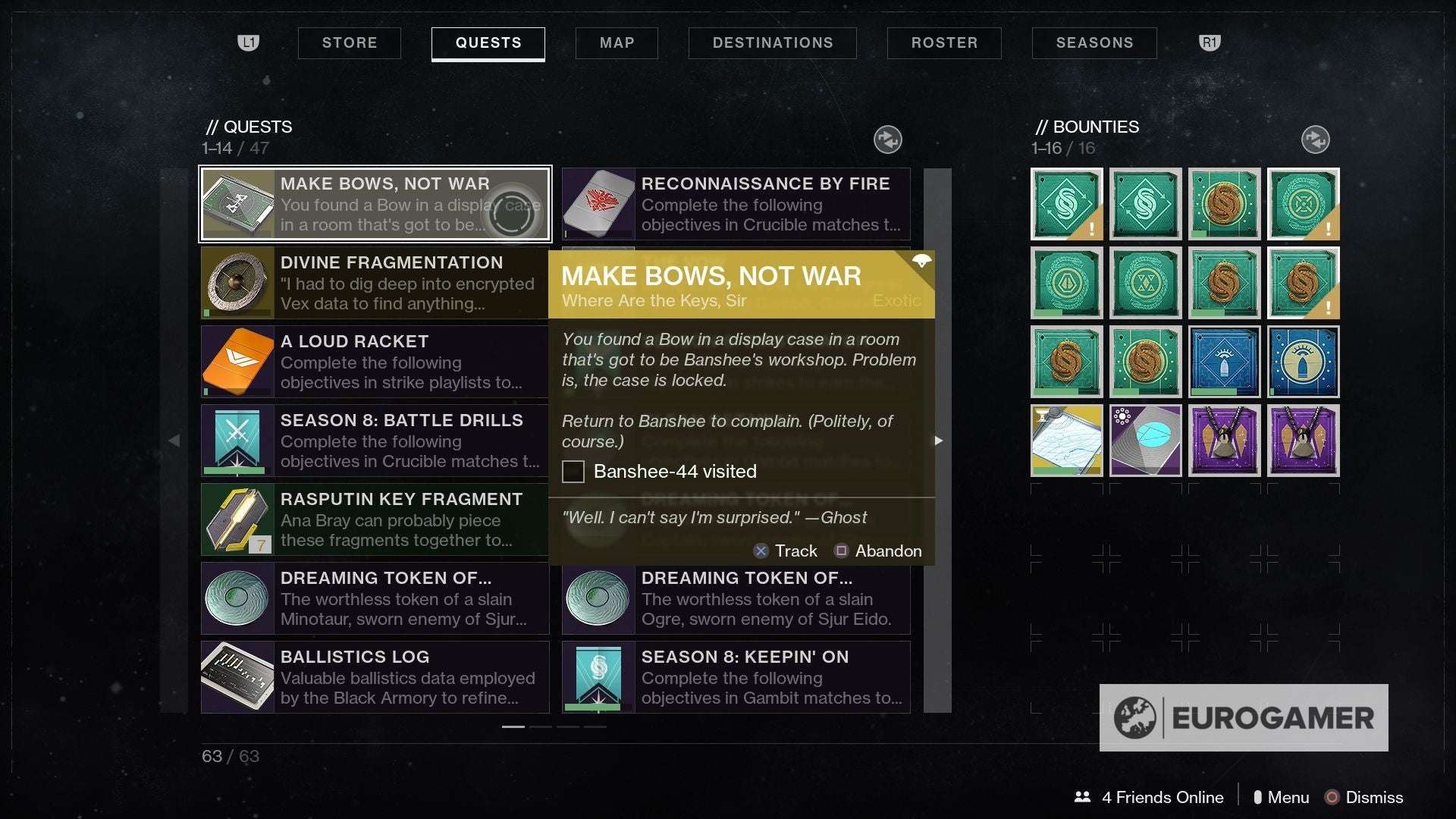Destiny 2 Leviathan's Breath quest steps Banshee's hidden